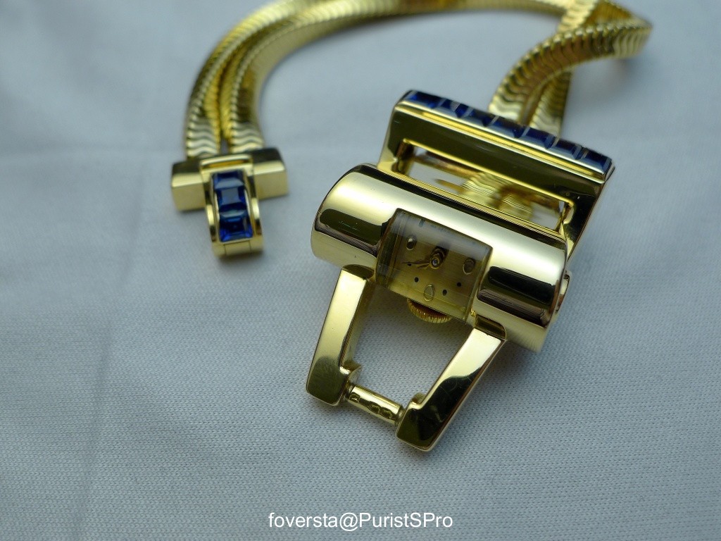 A rare piece the CARTIER Cylinder Bracelet Watch from