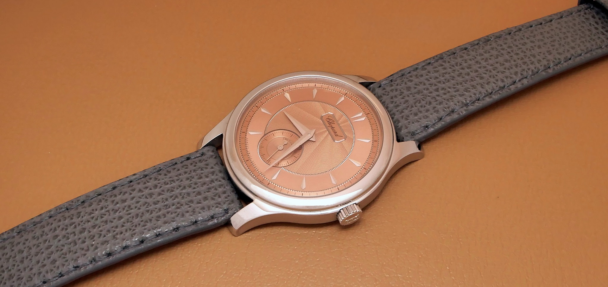 Watches and Wonders 2023: Chopard LUC 1860 Lucent Steel, Salmon Dial.