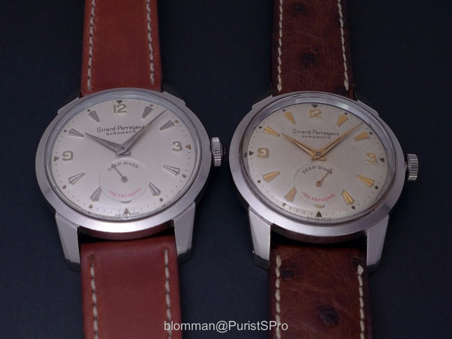 The different dials of the Girard Perregaux Deep Diver ref 7254