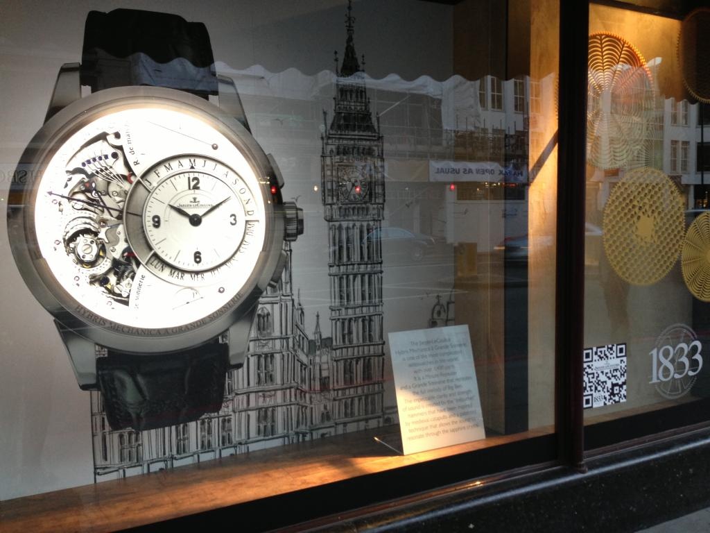 Harrods and Jaeger LeCoultre until June 1st